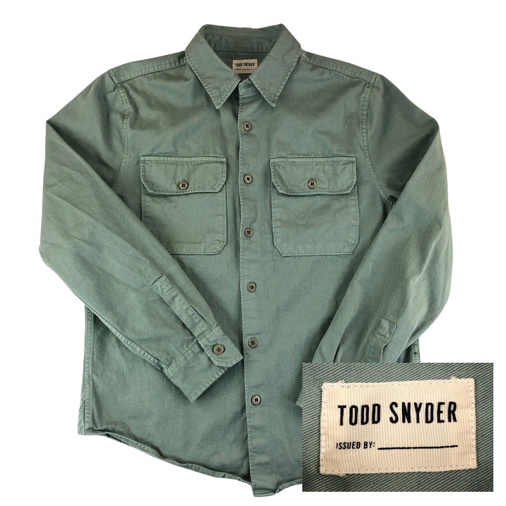 Todd Snyder Green Casual Button Down Shirt
